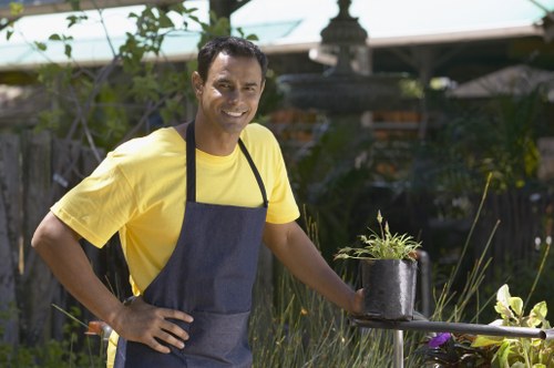 Professional garden clearance team working in Camden Town