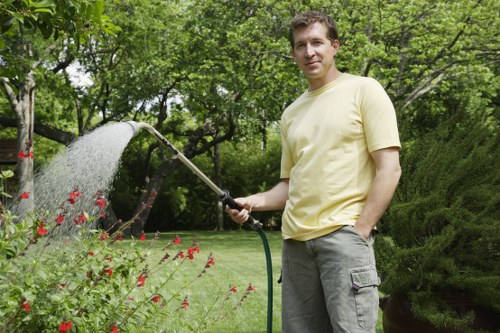 Wildlife-friendly Camden Town garden with birdbath